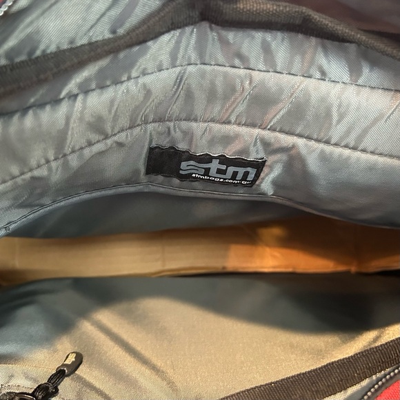 STM small phantom shoulder laptop bag red in color - Picture 3 of 10